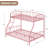 Twin Over Full Heavy-Duty Metal Bunk Bed with Arched Guardrail & Ladder, Steel Slats Support, Space-Saving, No Box Spring Needed-144489559
