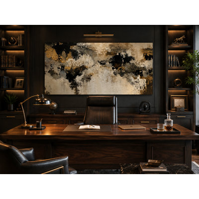 Textured Nightfall Wrapped Canvas Wall Art