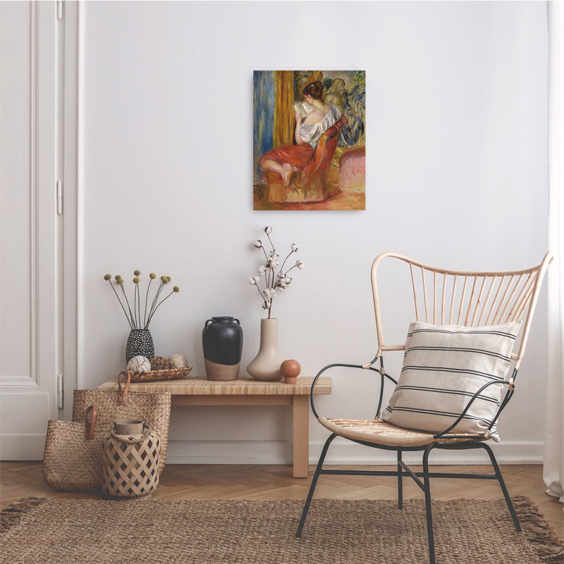 Reproduction de lecture par Pierre-Auguste Renoir, reproduction d'art sur toile, estampe numérique, H 20 po x l 16 po