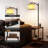 Harlesden 62'' Rustic Task Floor Lamp with USB and Outlet