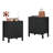 27.56" Tall 3-Drawer Nightstand (set Of 2)-628540957