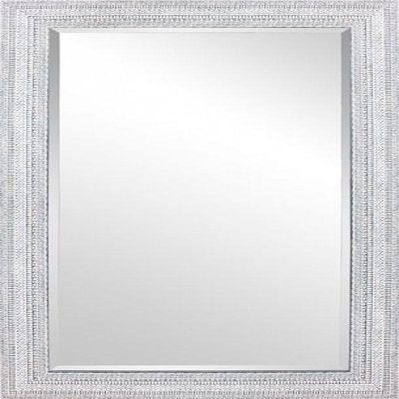Miroir biseauté gris 31,5 x 55,5