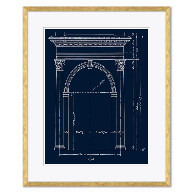 Blue Arch Figure 6, 4 & 5 Giclee Print by David Phoenix
