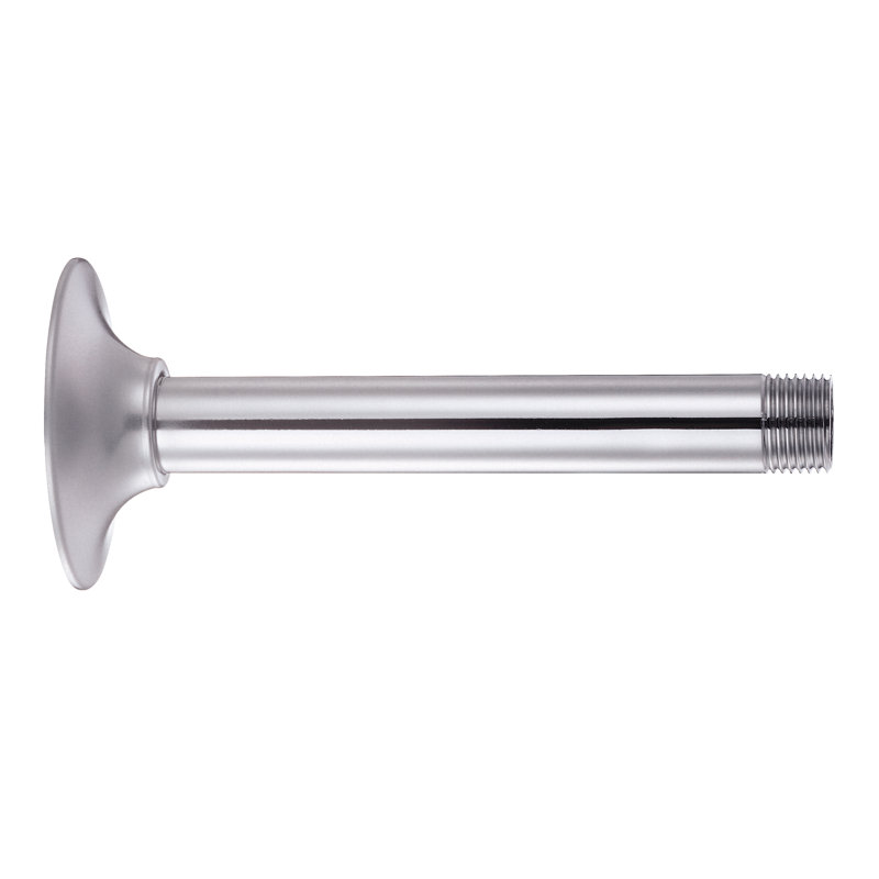 Bras de douche à fixation au plafond 6 po avec bride, Chrome