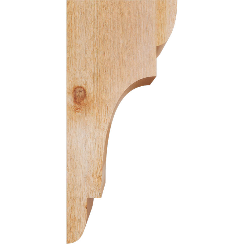 New Brighton Corbel, H 22 po x l 6 po x P 10 po, Cèdre rouge, Sciage brut