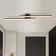 Erika 2-Light 91cm Black LED Semi Flush Mount Ceiling Light 