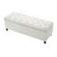 Banc de rangement avec repose-pieds White Boucle
