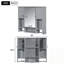 Armoire de rangement murale avec miroir et barre à serviettes-585128776