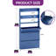  Wall-Mounted Metal Shoe Cabinet With 3 Flip Drawers-1696064531