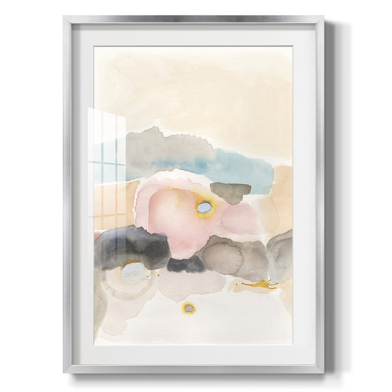 Desert Canyon I - impression encadrée, H 25,5 po x l 17,5 po, Argent argent