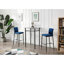 Hollydale Upholstered Counter Stool with Metal Frame-2041926556