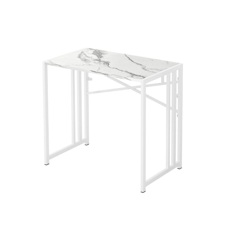 Faux Marble Steel Computer Desk