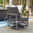2 Person Aluminum Outdoor Swivel Rocking Armchairs With Cushions-892307203