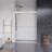 Ennis 48" W x 76" H By Pass Framed Shower Door with Clear Glass-101281847