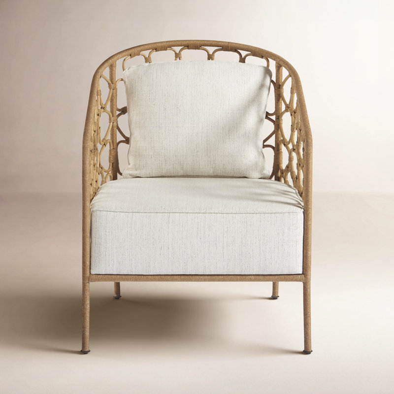 Adalard Barrel Chair, Brown