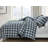 Chad Plaid Printed Reversible Washed Cotton Comforter Set-103531134