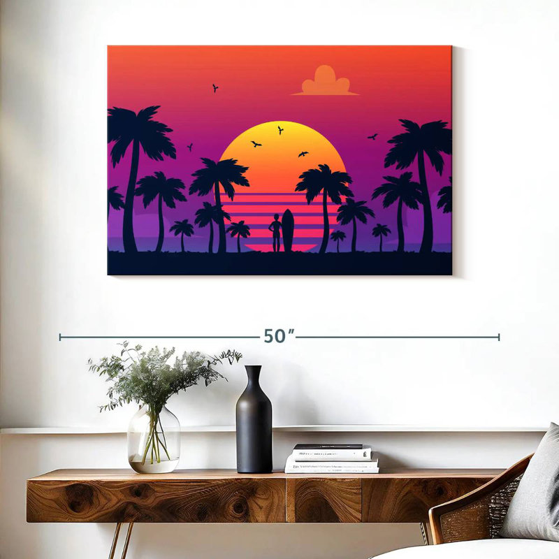 Gillard Neon Sunset, 26" H x 39" W