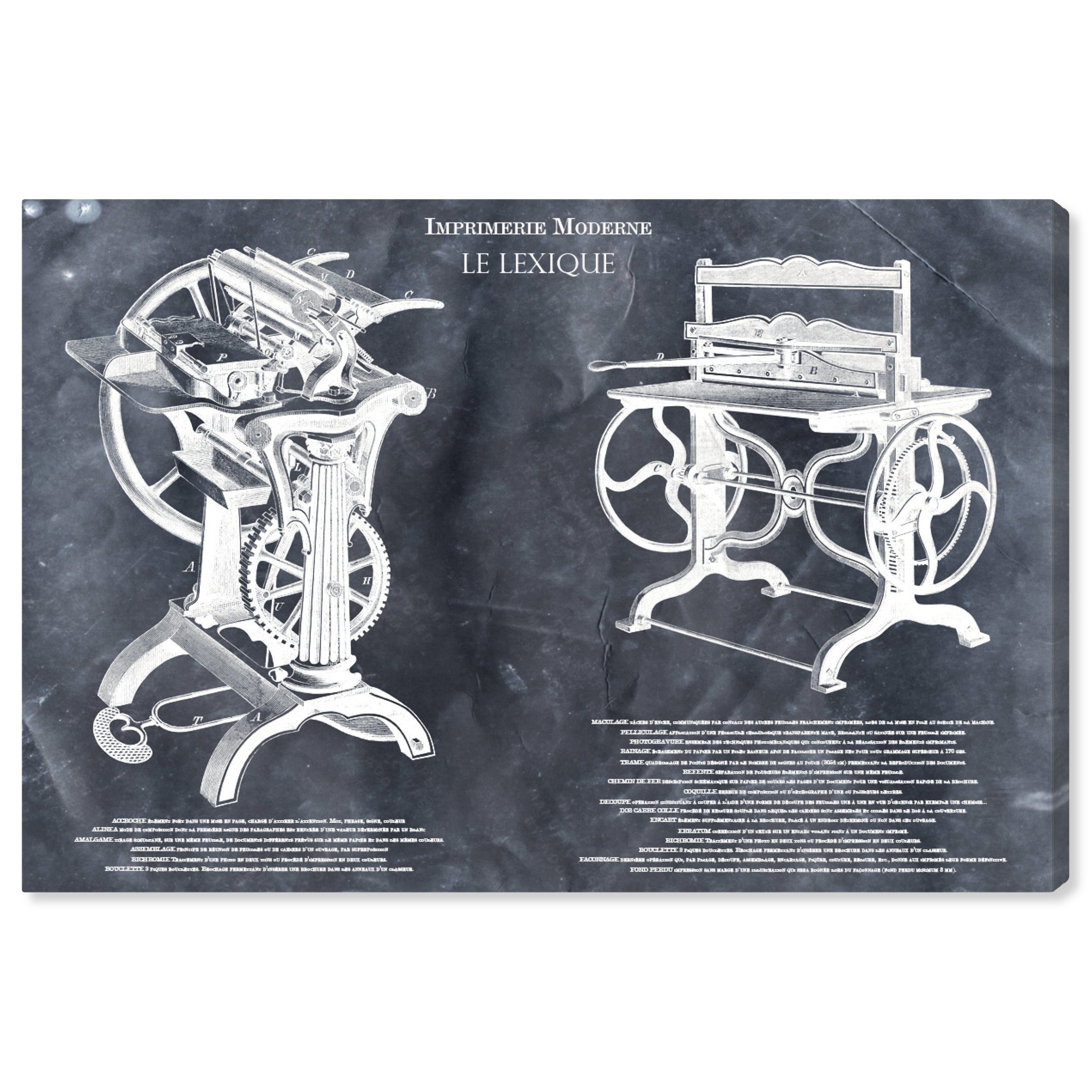 Art Remedy 'Computer Imprimerie Moderne Reversed' Art - Wayfair Canada