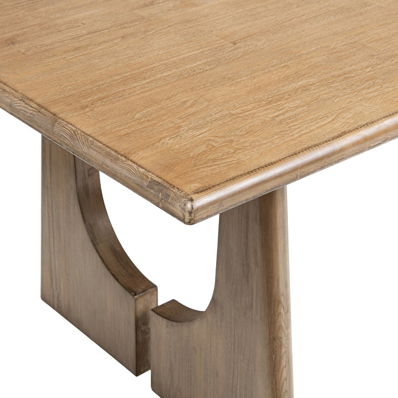 Table de salle à manger à 8 places en pin récupéré 94 po Flythe