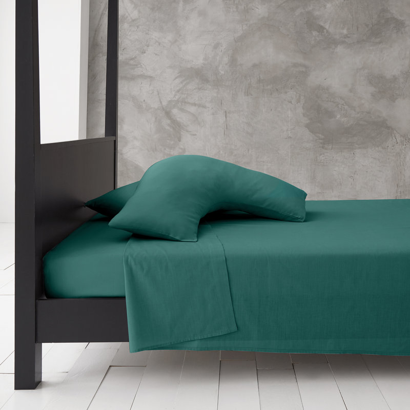 17 Stories Ivri Pillow Case, Deep Teal