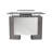 Rectangle Glass Reception Desk