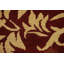 Tapis indien rouge à motif floral 7 x 10