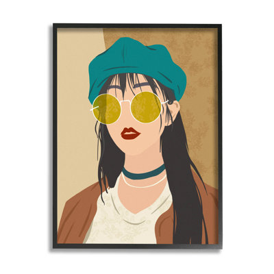 Boho Fashion Girl Portrait, estampe numérique de Ziwei Li