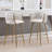 Swivel Upholstered Bar Stools Velvet Counter Stools with Metal Frame (Set of 2)-462050583
