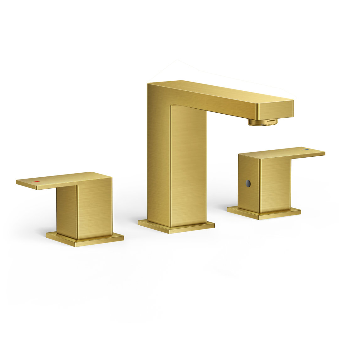 Widespread Faucet 2-Handle Bathroom Faucet with Drain Assembly FORIOUS 