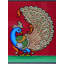 Paon, peinture de Tanjore | Couleurs traditionnelles avec or 24 carats | Structure en bois de teck | Fait à la main
