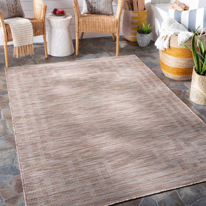 Mercer41 Caysee Beige Indoor / Outdoor Area Rug & Reviews | Wayfair