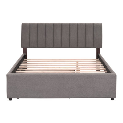 Lit plateforme tapissier Teddy