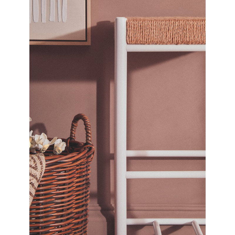 Counter Stool with Solid Wood Frame