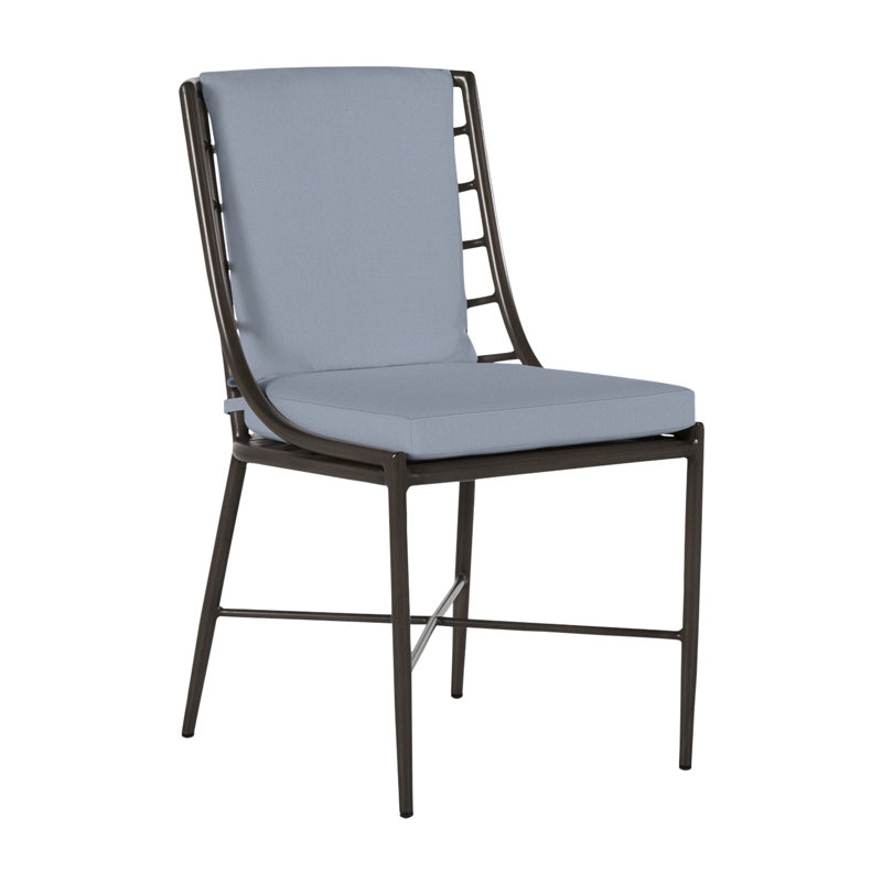 Chaise d'appoint en aluminium Carmel - Gris ardoise, Pas de soudure, Chambray tonnelle