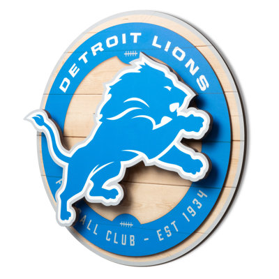 NFL Detroit Lions 3DX Circle Wall Art