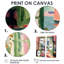 «Italian Summer Window Scenery - Coastal Windows, impressions sur toile, art mural vert bord de mer 2 pièces-763605976-763604005-763605971