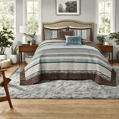 Reversible Bedding Sets Cotton Fill King Cal King Jacquard For Home