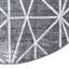 Tapis géométrique gris foncé / ivoire Oceola-1618047413
