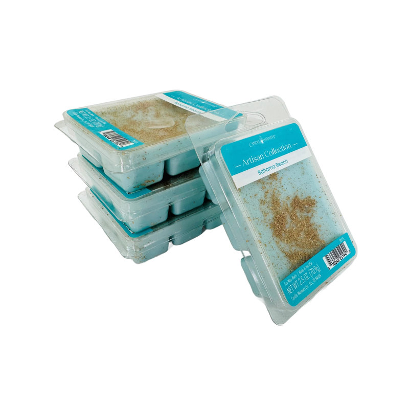 Salted Sea Glass Scented Wax Melt, Bahama Beach, Blue