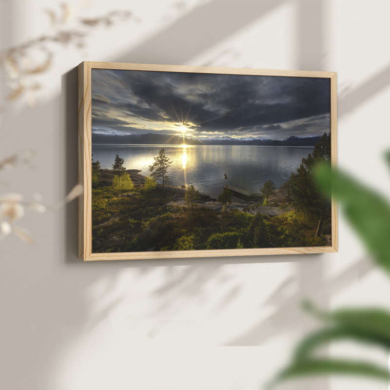 Breaking Dawn - Reproduction encadrée - Restickable, Naturel, H 22 po x l 28 po