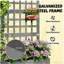 Boîte à fleurs en treillis, lit de jardin surélevé, bac à légumes-2139039346