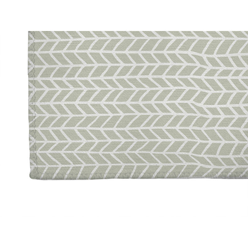 Tapis d'extérieur à motif de chevrons antidérapant, Tapis de couloir 2 pi 6 po x 8 pi
