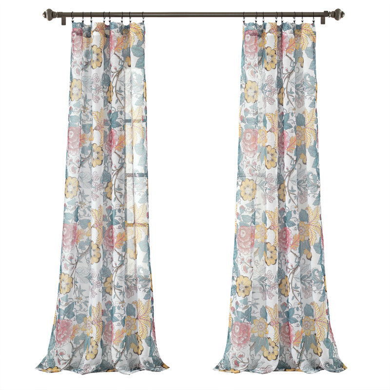 Paire de rideaux transparents Lush Decor Sydney (ensemble de 2)