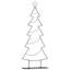 Metal Christmas Tree with Stand Black Steel-969756171