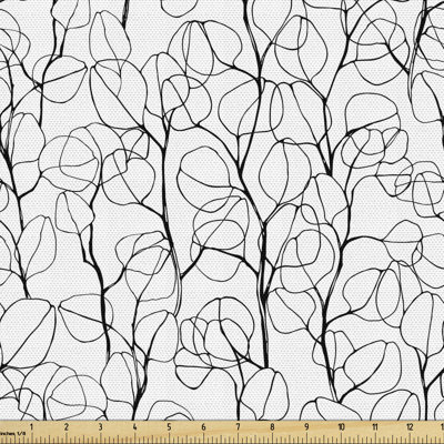 Chrispher Plantation Branches on a Plain Multi-Purpose Fabric