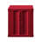 Cargo Red Finish Nightstand W/USB