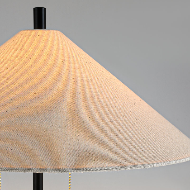 68" 2-Light Modern Floor Lamp with Marble Base