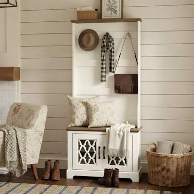 Porte-manteau Blaire Hall avec banc et rangement à chaussures
