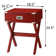 Grable Transitional Wooden 1-Drawer Rectangular End Table with Metal Corners