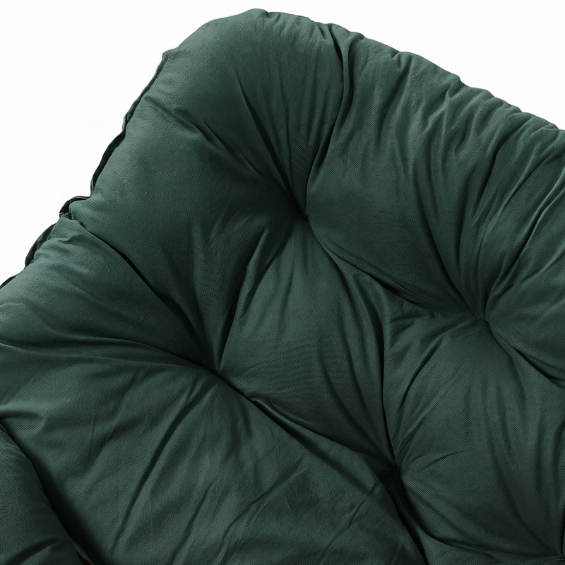 Fleece Fabric；Iron Rocking Chair, Green